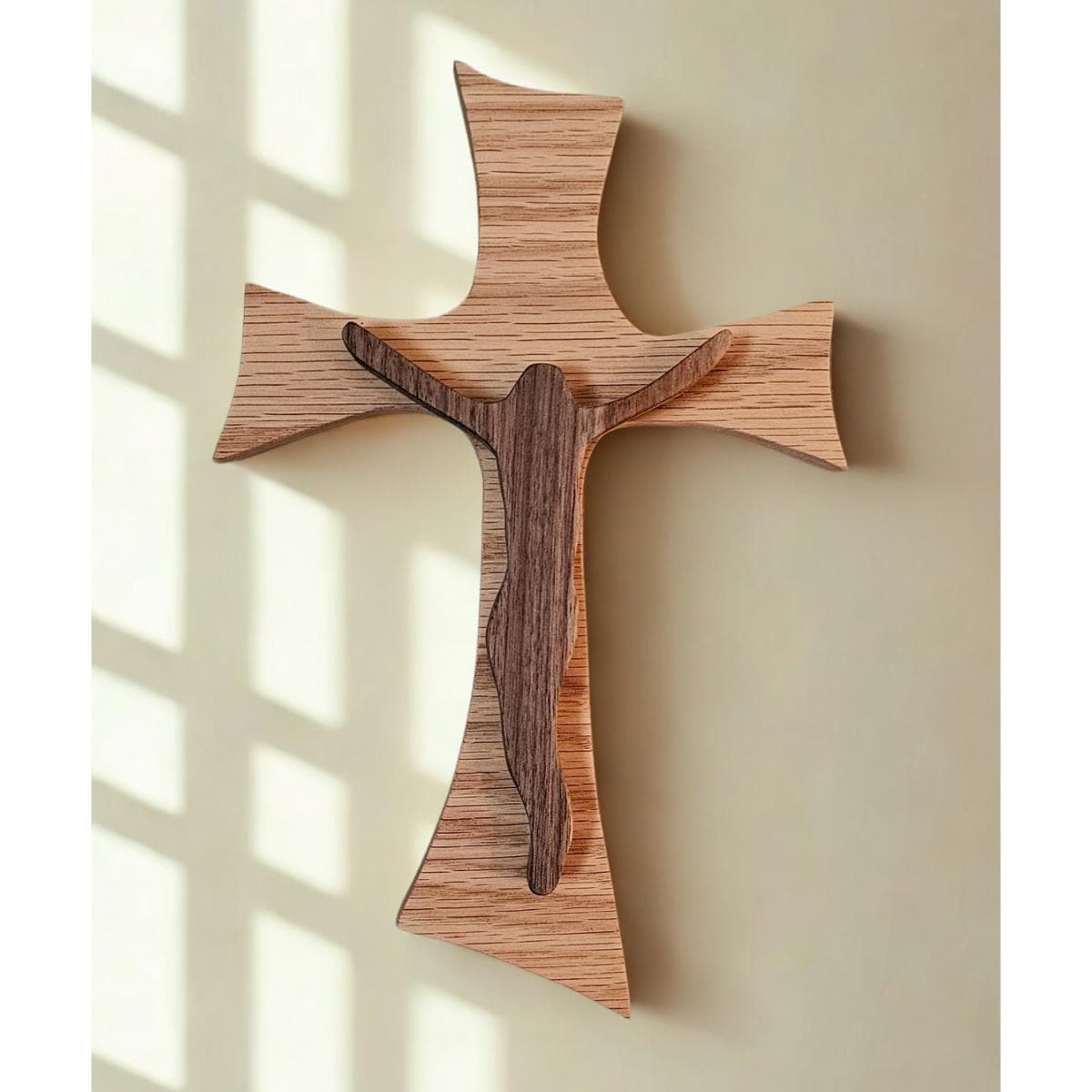 Handcrafted Wooden Cross, Religious Home Décor, Church Cross, Christian Wall Art, Housewarming Gift