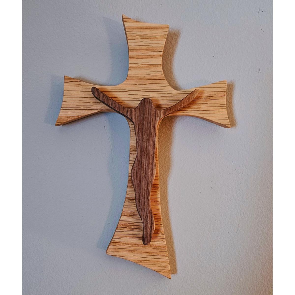 Handcrafted Wooden Cross, Religious Home Décor, Church Cross, Christian Wall Art, Housewarming Gift