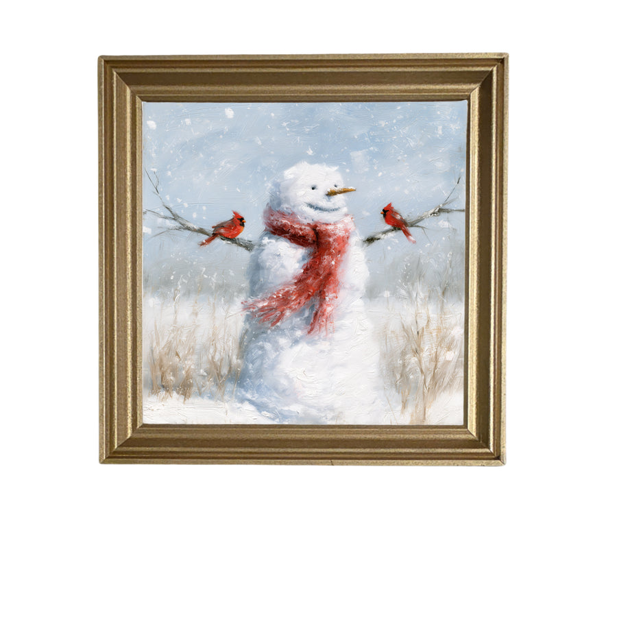 Handmade framed Christmas art with a traditional, timeless design — product view 5