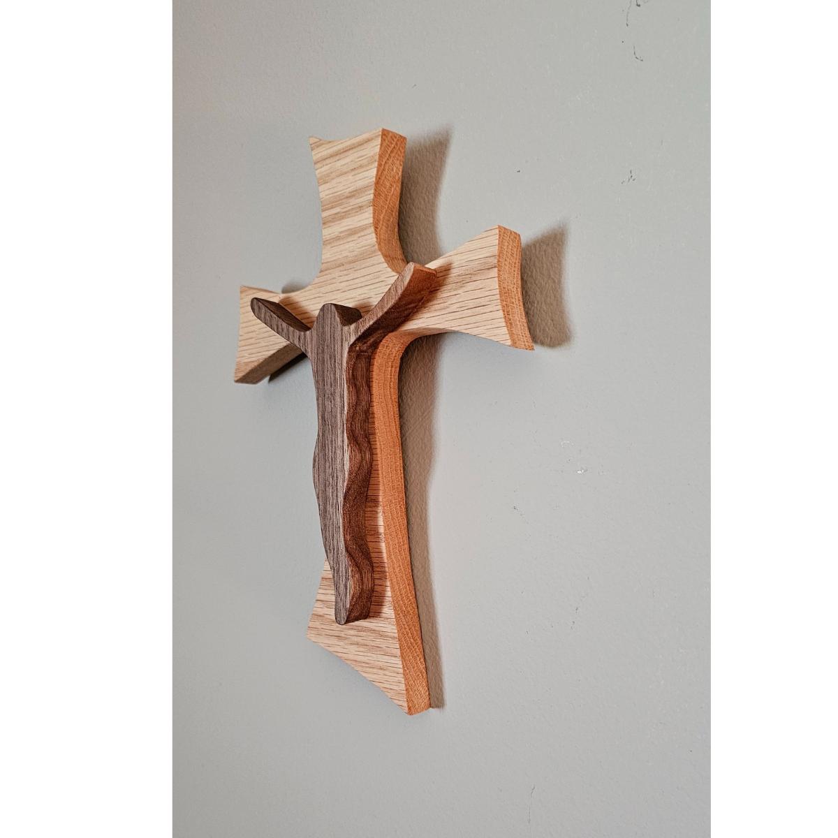 Handcrafted Wooden Cross, Religious Home Décor, Church Cross, Christian Wall Art, Housewarming Gift