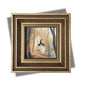 MINI Framed Ghost on a Swing Print, Halloween Wall Art, Tiny Gothic Artwork