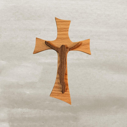 Handcrafted Wooden Cross, Religious Home Décor, Church Cross, Christian Wall Art, Housewarming Gift