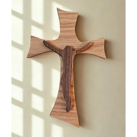 Handcrafted Wooden Cross, Religious Home Décor, Church Cross, Christian Wall Art, Housewarming Gift