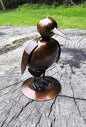 Adorable metal art sculptures, bolt art, metal art, hummingbird, owl, pig, penguin, pelican, metal statues, yard art, reclaimed metal