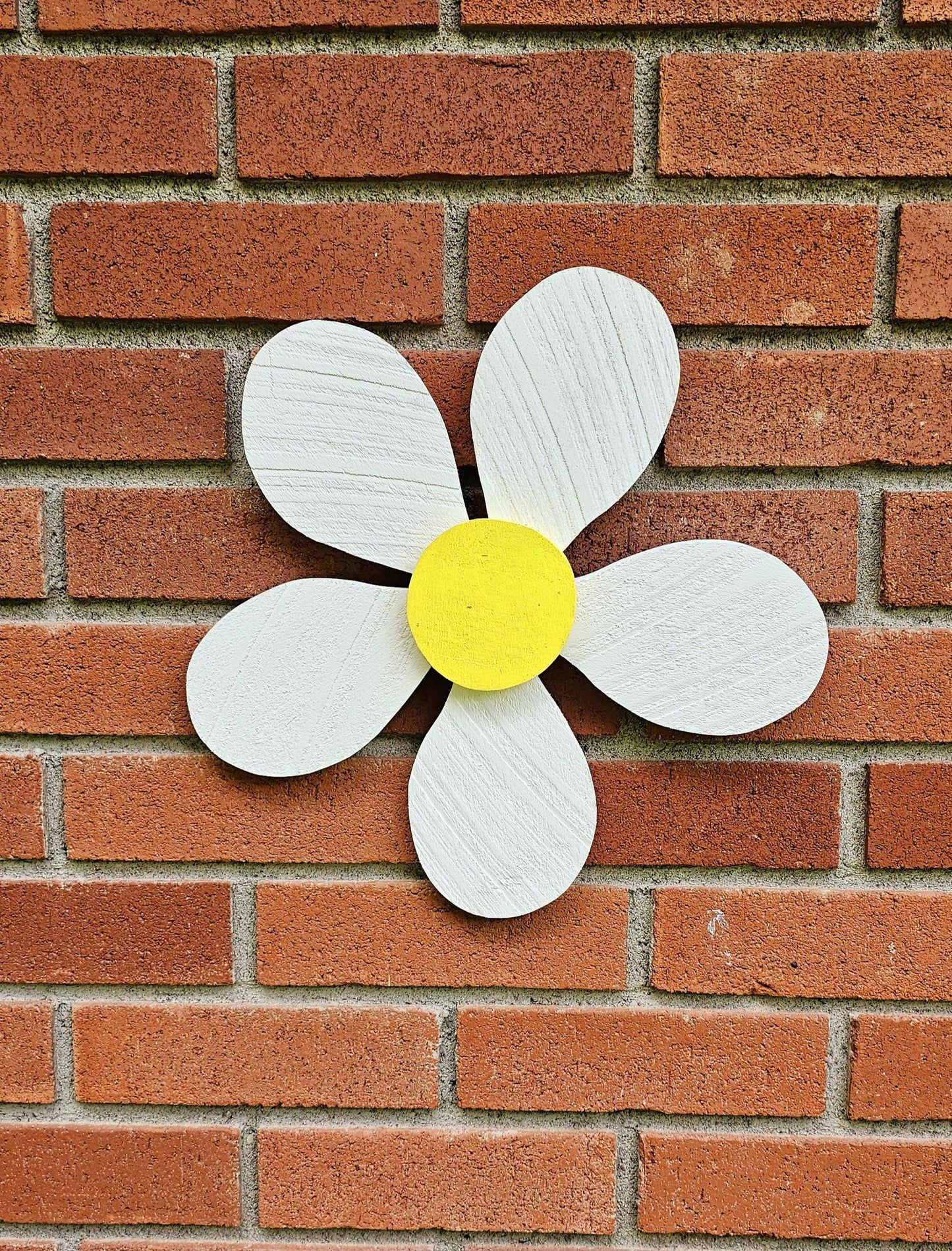 Rustic Wood Flower, Fence Flower Decor, Door Decor, Nature Inspired Decor, Home Decoration, Wooden Flower Art