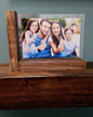 Elegant Minimalist Floating Frame, Modern Black Walnut, Picture Display, Home Decoration, Desktop Frame