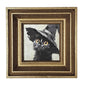 Witch Hat Black Cat MINI Framed Print,  Cat Wall Art, Spooky Kitten, Cute Halloween Decoration, Witch Hat Cat, Whimsical Cat Wall Décor
