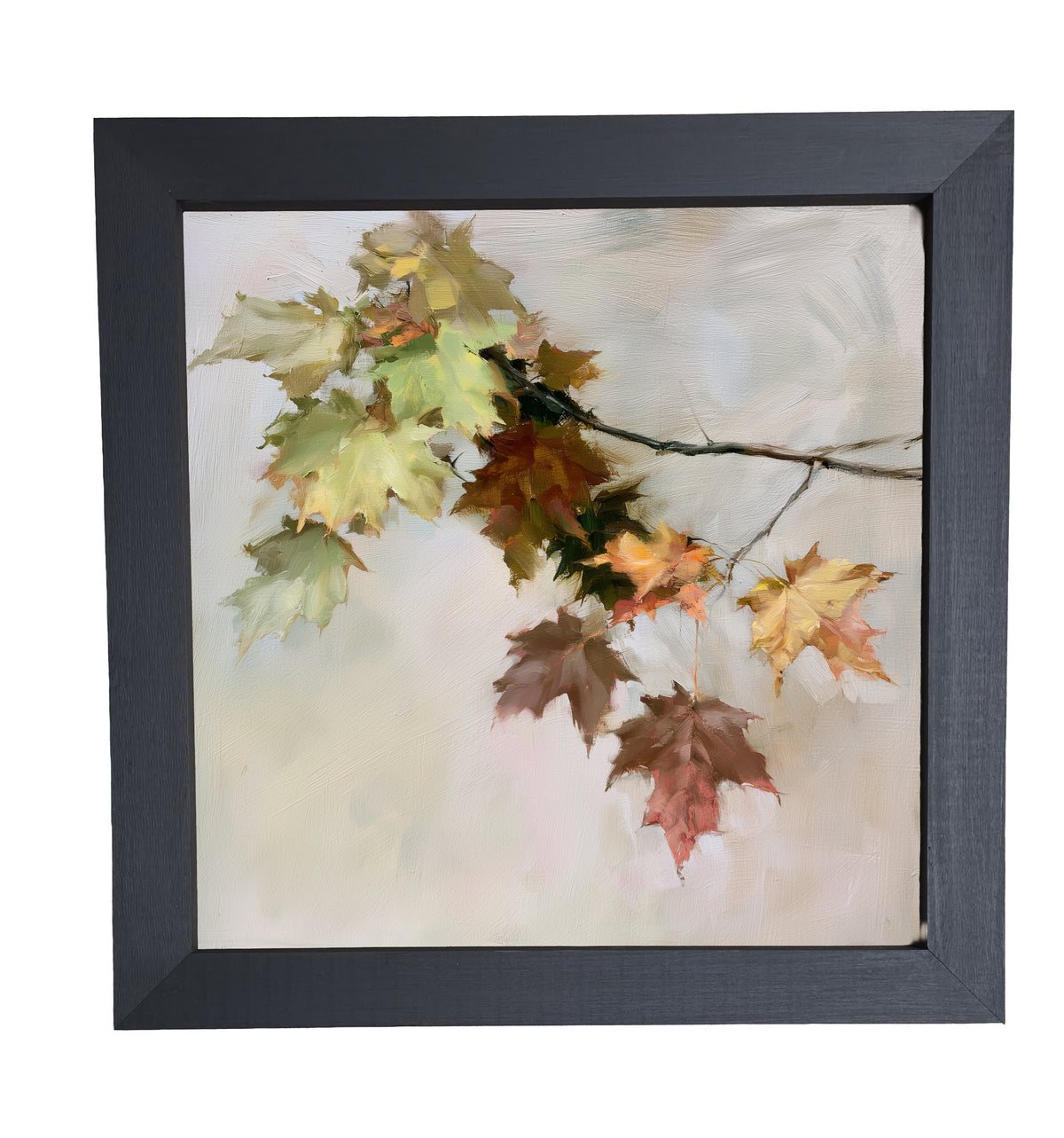 Single maple branch extending across a soft background in warm, rustic tones — product view 10