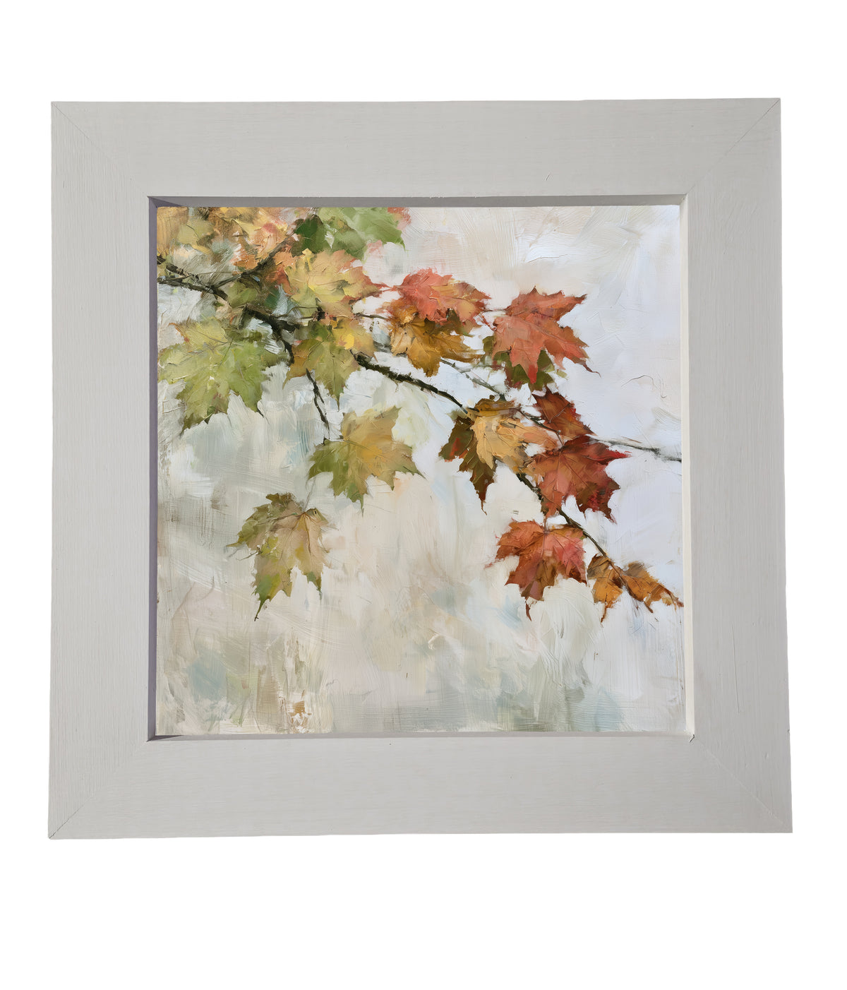 A single graceful maple branch extends across a neutral background in a rustic farmhouse style. — product view 6