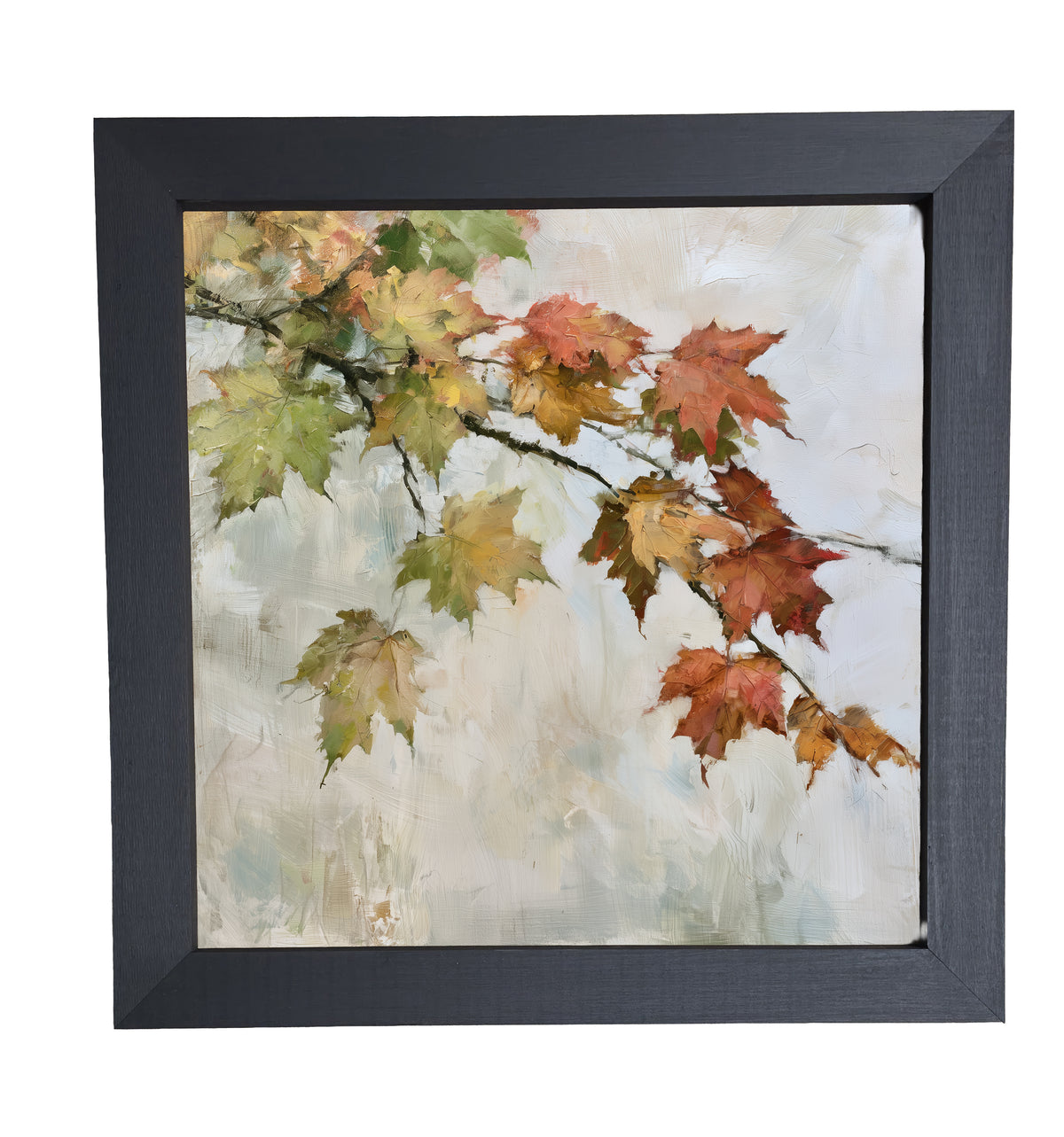 A single graceful maple branch extends across a neutral background in a rustic farmhouse style. — product view 10