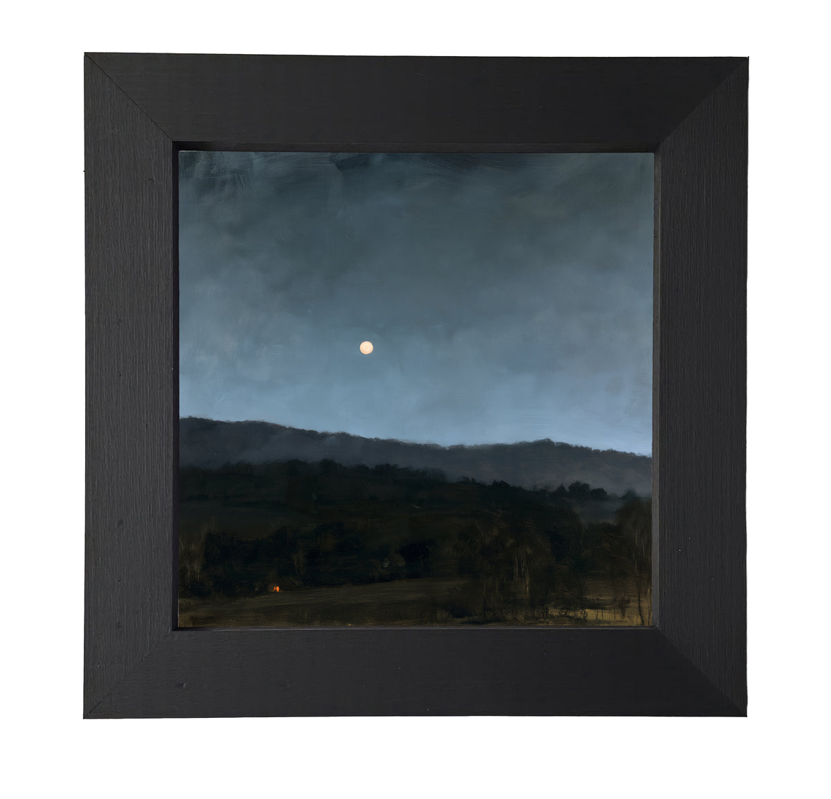 rustic framed art featuring a peaceful rural mountain valley landscape