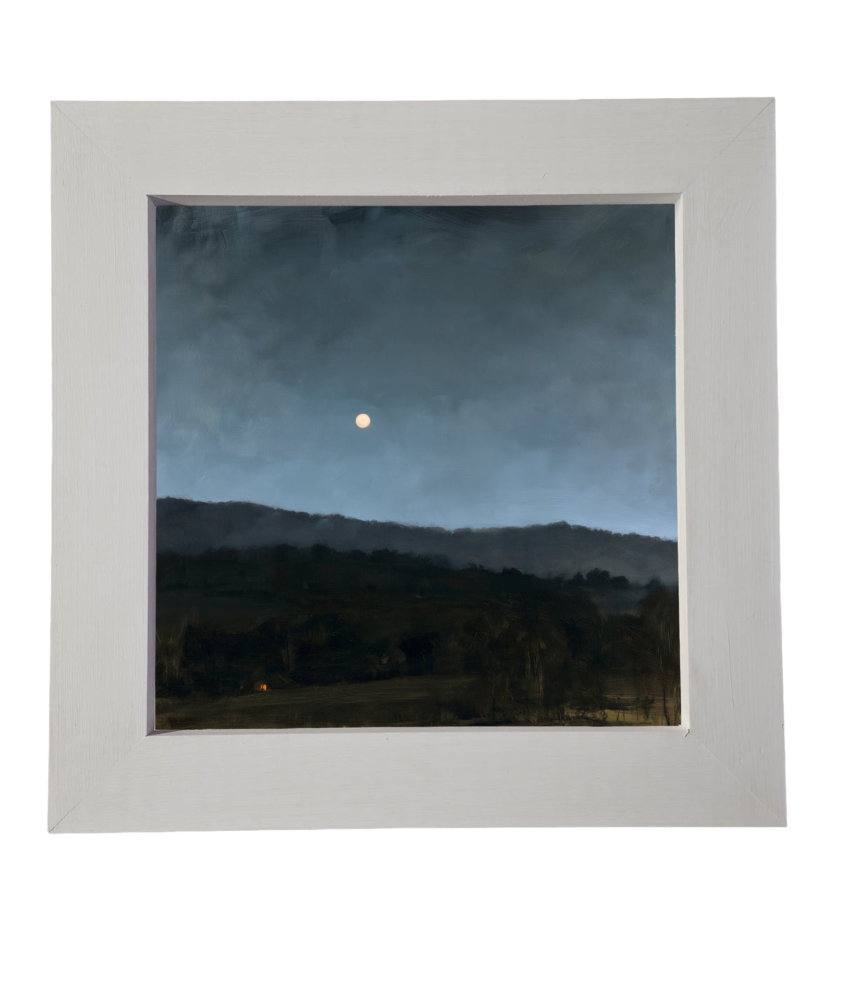 rustic framed art featuring a peaceful rural mountain valley landscape — product view 7