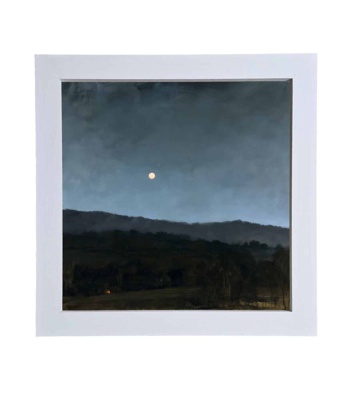 rustic framed art featuring a peaceful rural mountain valley landscape — product view 9