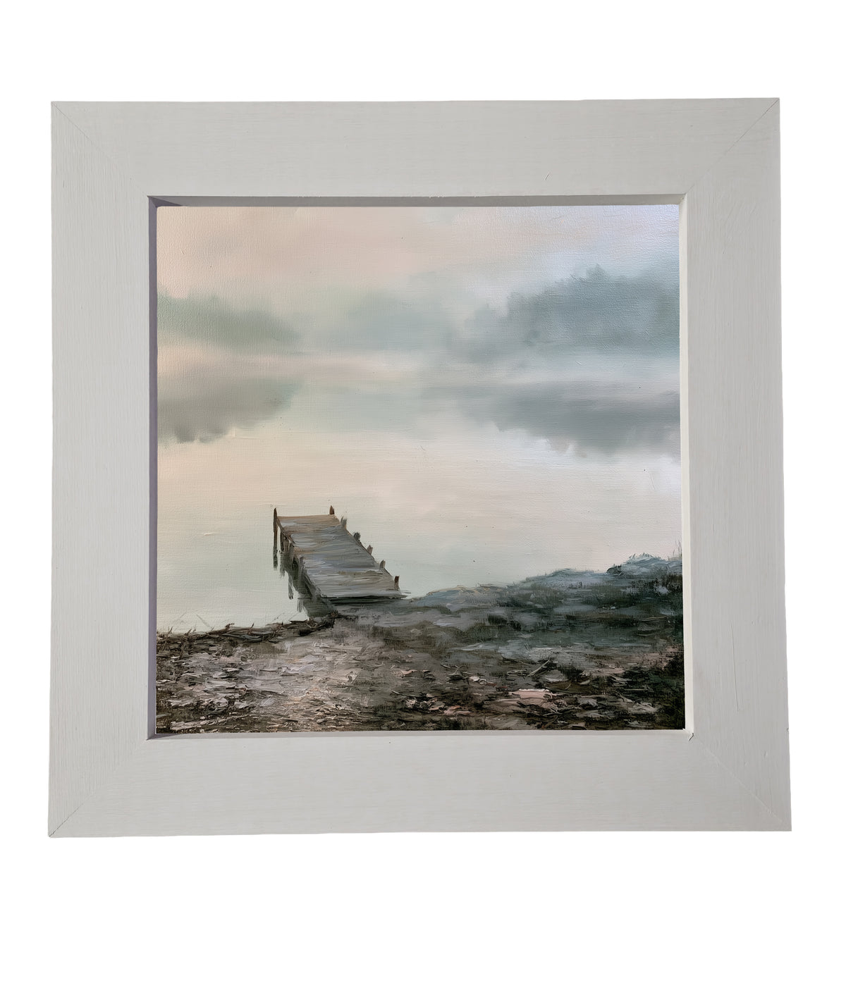 Traditional oil painting with loose, restrained brushwork in a handcrafted frame — product view 6