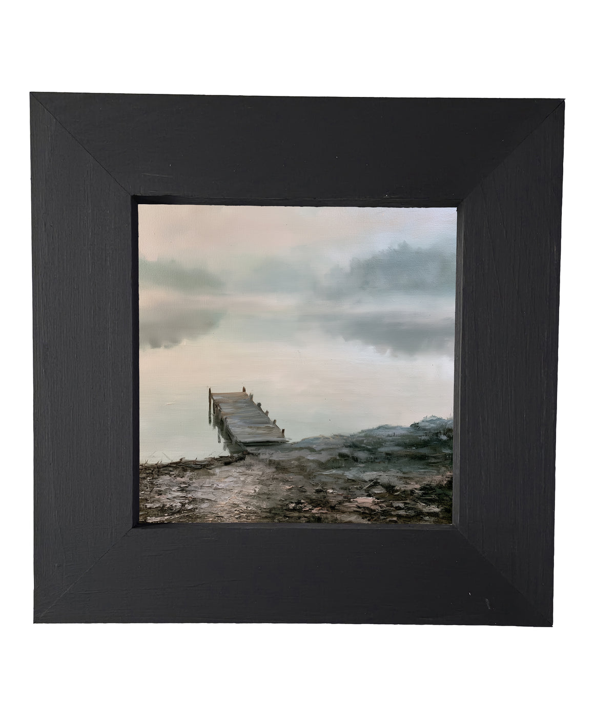 Traditional oil painting with loose, restrained brushwork in a handcrafted frame — product view 5