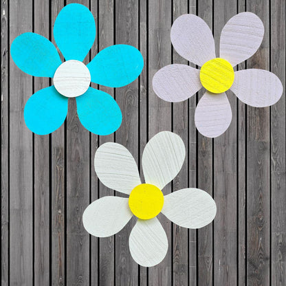 Rustic Wood Flower, Fence Flower Decor, Door Decor, Nature Inspired Decor, Home Decoration, Wooden Flower Art