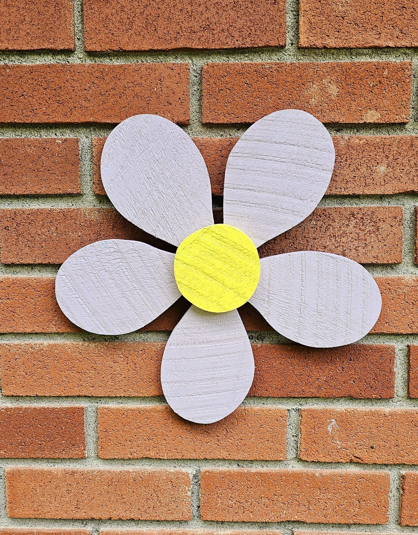Rustic Wood Flower, Fence Flower Decor, Door Decor, Nature Inspired Decor, Home Decoration, Wooden Flower Art